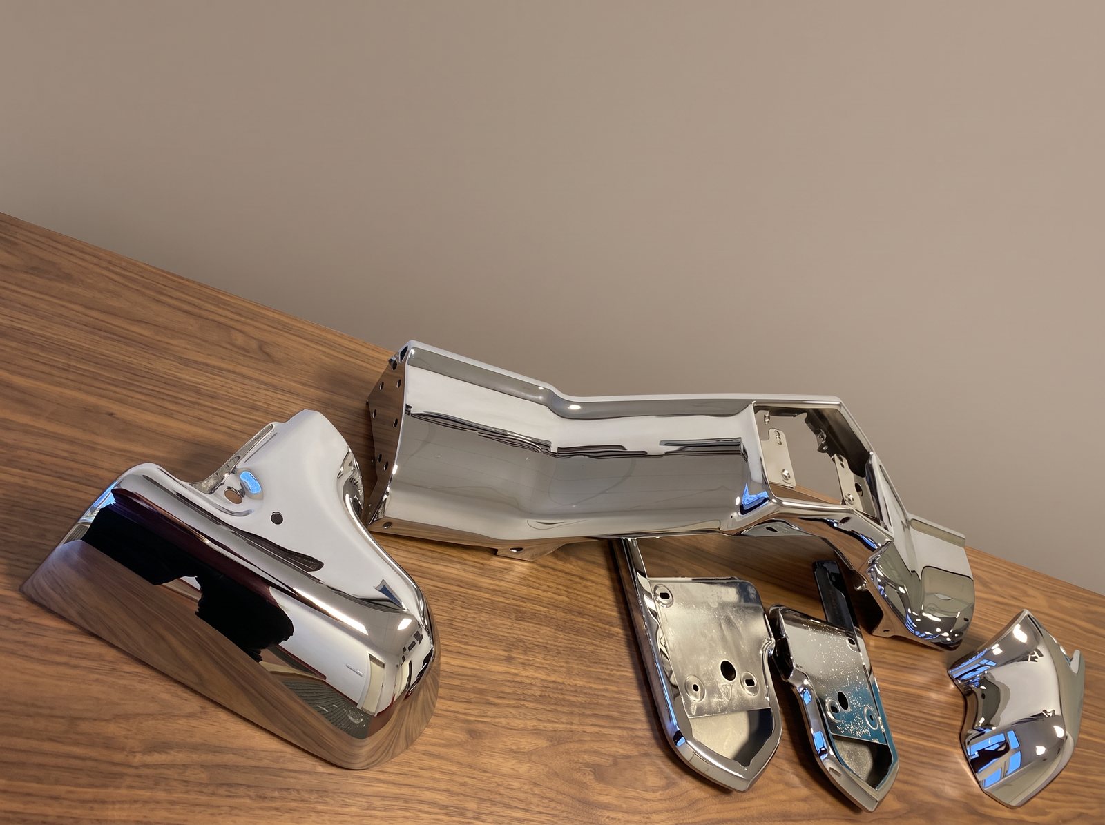 Bumper sections and brackets